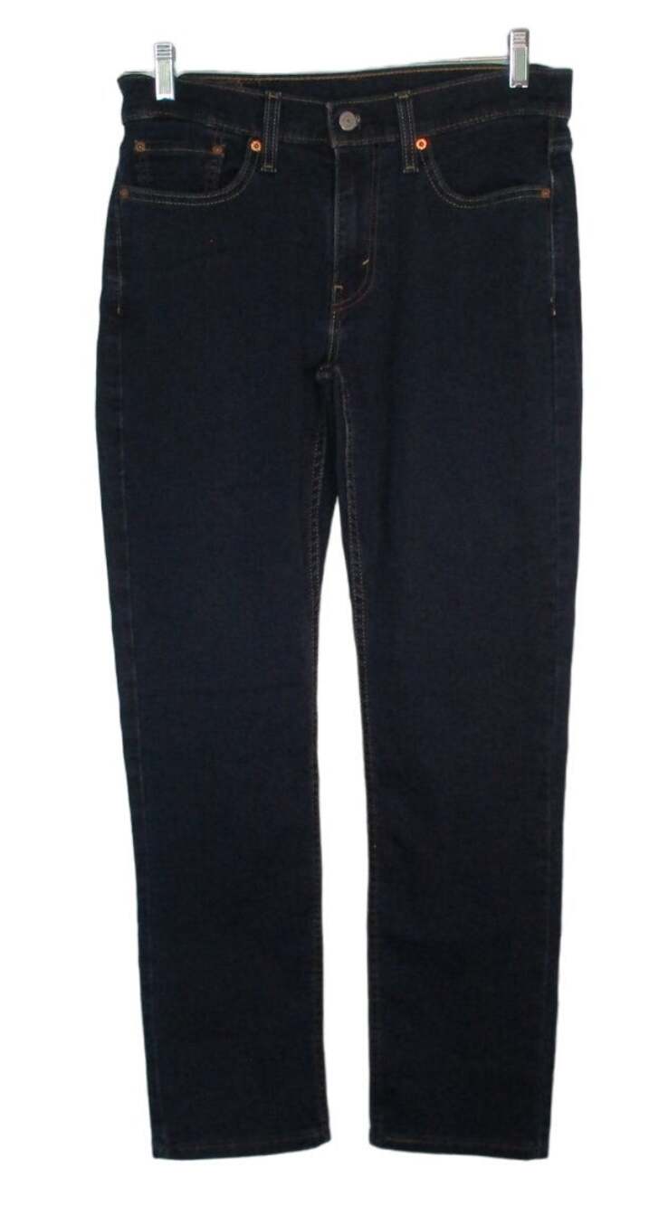 Levi's Women's 514 Mid Rise Straight Leg Dark Wash Stretch Blue Jeans Size 30